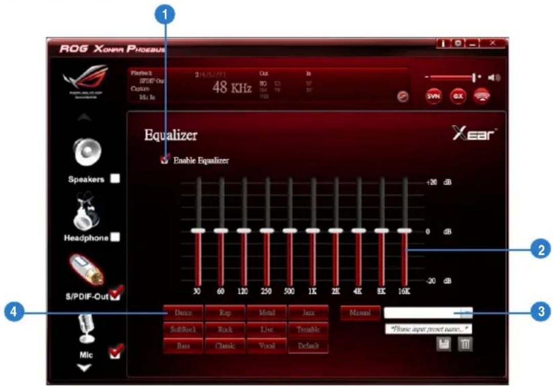 ASUS E7799 Xonar Phoebus - Equalizer - 1