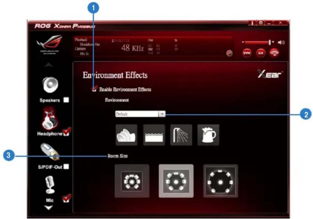 ASUS E7799 Xonar Phoebus - Environment Effects - 1