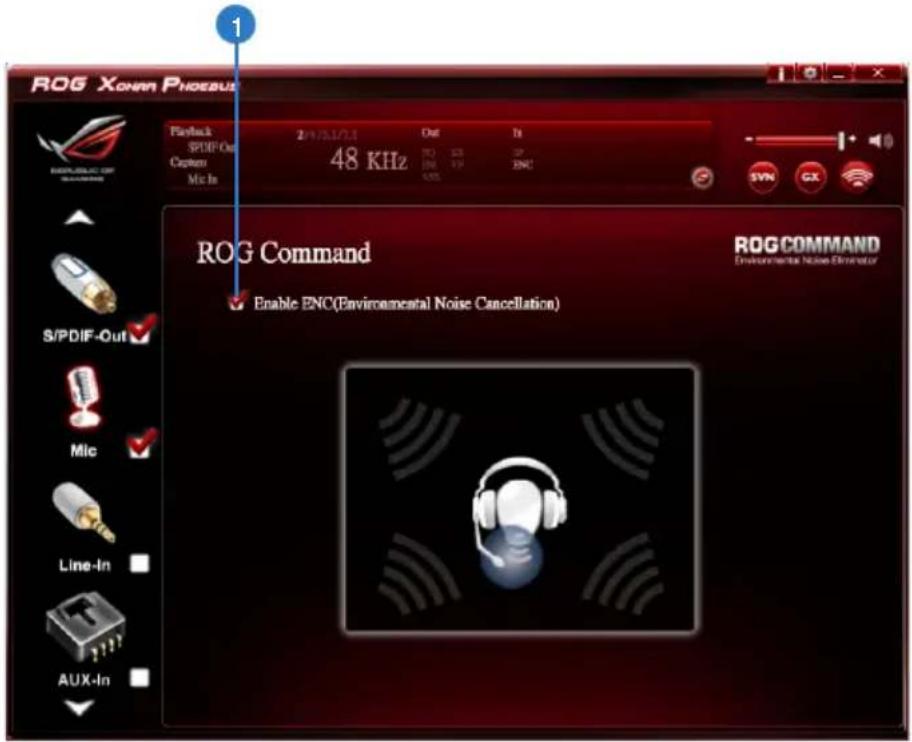 ASUS E7799 Xonar Phoebus - ROG Command ENC (Environmental Noise Cancellation) - 1