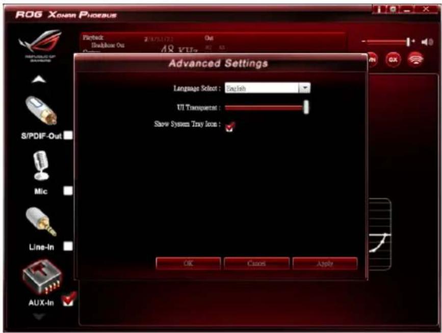 ASUS E7799 Xonar Phoebus - Tray Icon Function Introduction - 2