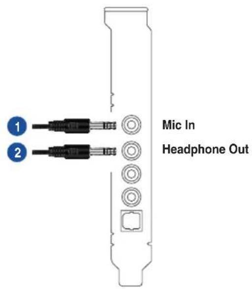 ASUS Xonar DG - Connecting microphone - 2