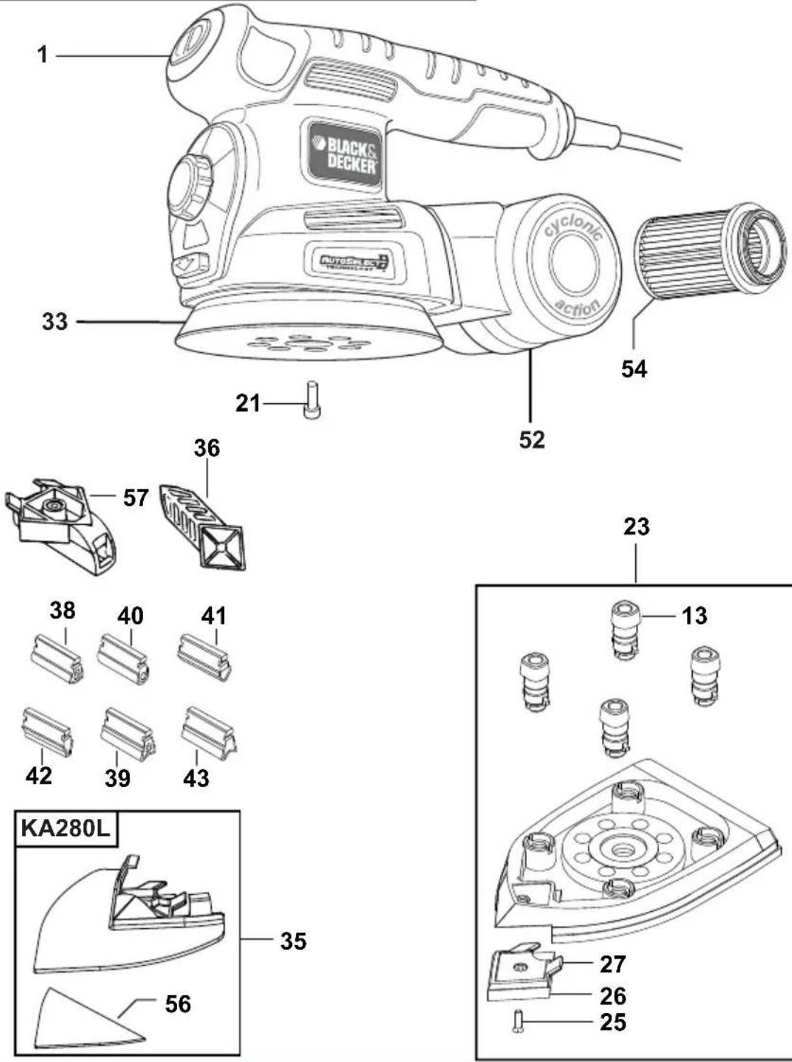 BLACK & DECKER KA280 - KA280 KA280L - 3
