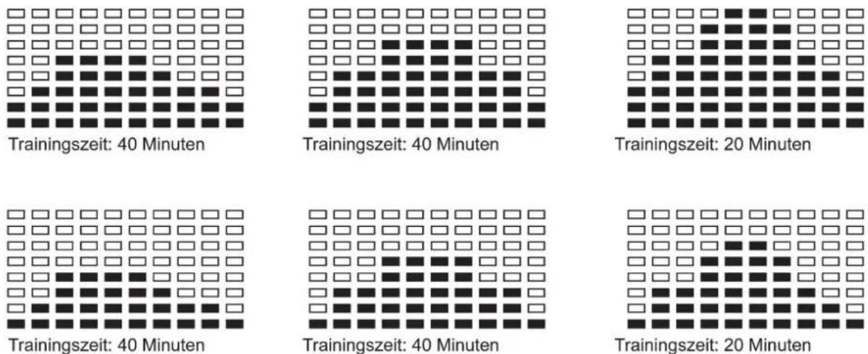 Christopeit CX 6 - VOREINGESTELLTE PROGRAMMPROFILE: - 14