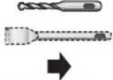 BOSCH GBH 2-24 DF Professional - Asennus ja käyttö - 6