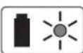 BOSCH AHS 35-15 Li - Luz permanente en indicador verde de carga del acumulador - 1