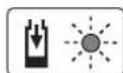 BOSCH AHS 35-15 Li - Аккумулятор зарядталуының жасыл жарық диоды жыпылықтайтын жарығы - 1