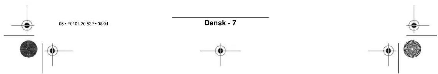 95 • F016 L70 532 • 08.04 Dansk - 7
