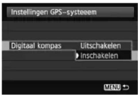 CANON GP-E2 - Selecteer [Instellingen GPS-systeem]. - 2