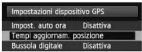 CANON GP-E2 - Selezionare [Impostazioni dispositivo GPS]. - 2