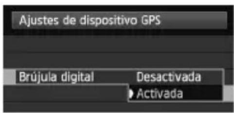 CANON GP-E2 - Seleccione [Ajustes de dispositivo GPS]. - 2