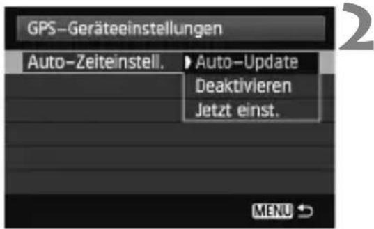 CANON GP-E2 - Wählen Sie [GPS-Geräteeinstellungen]. - 2