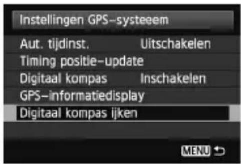 CANON GP-E2 - Stel [Digitaal kompas] in op [Inschakelen]. - 1