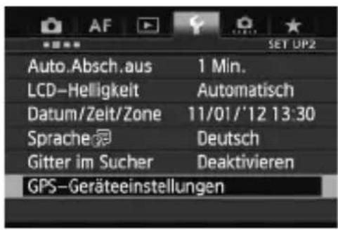 CANON GP-E2 - Kalibrieren des Digitalkompasses - 1