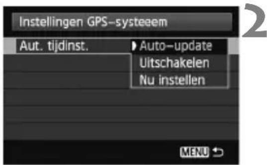 CANON GP-E2 - Selecteer [Instellingen GPS-systeem]. - 2
