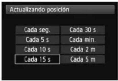 CANON GP-E2 - Seleccione [Actualizando posición]. - 1