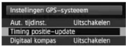 CANON GP-E2 - Selecteer [Instellingen GPS-systeem]. - 2