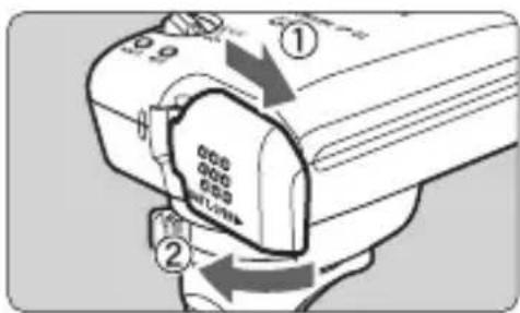 CANON GP-E2 - 電池を入れる - 1