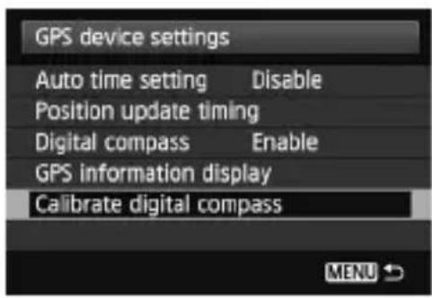 CANON GP-E2 - Set [Digital compass] to [Enable]. - 1