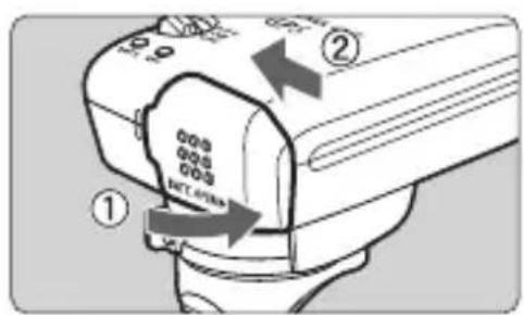 CANON GP-E2 - Inserire la batteria. - 1