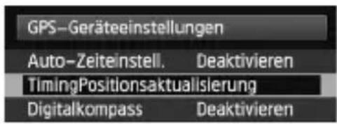 CANON GP-E2 - Wählen Sie [GPS-Geräteeinstellungen]. - 2
