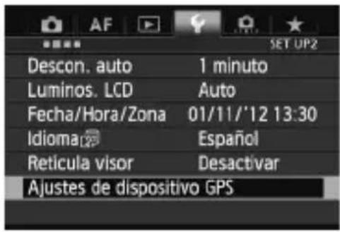 CANON GP-E2 - Ajuste del intervalo de registro de posición - 1