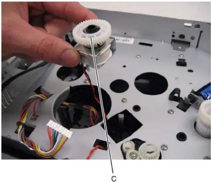 DELL 3330dn - Media feed clutch with cable removal. - 4