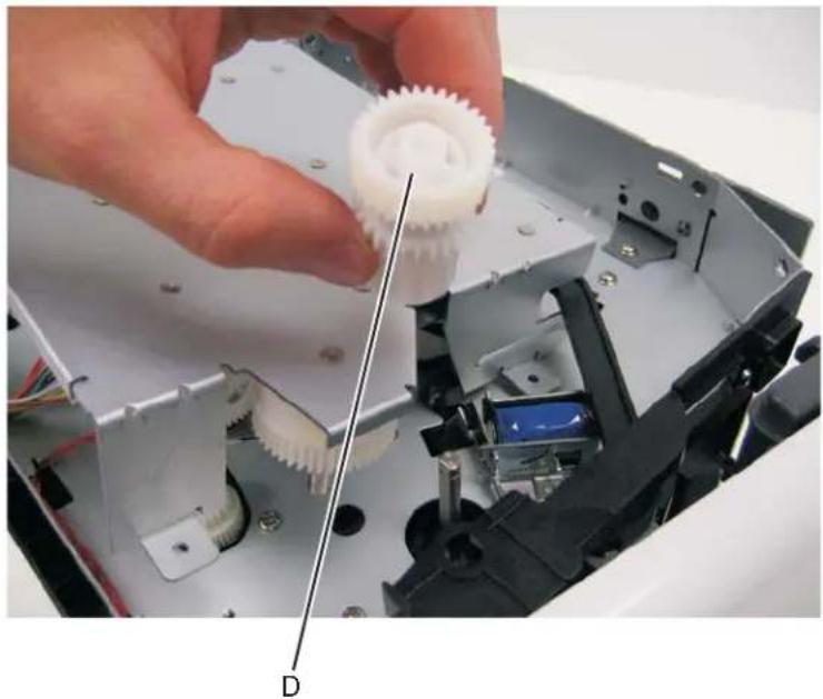 DELL 3330dn - Manual feed clutch removal - 4