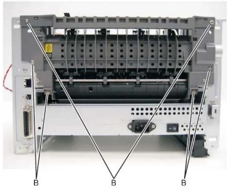 DELL 3330dn - Rear exit guide assembly with sensor and reversing solenoid removal - 2