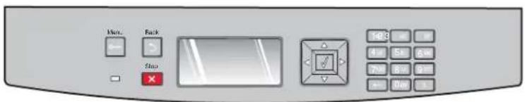 DELL 3330dn - Overview of the operator panel - 1