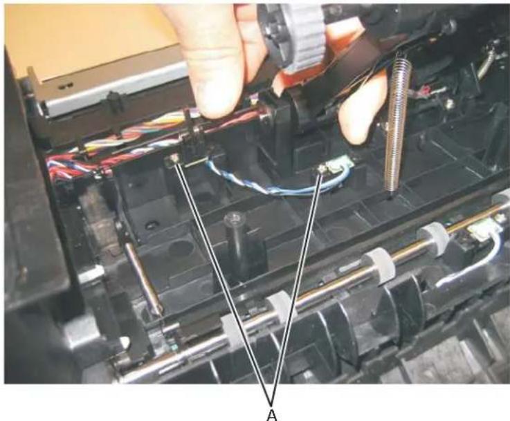 DELL 3330dn - Paper input and duplex sensor assembly removal - 1