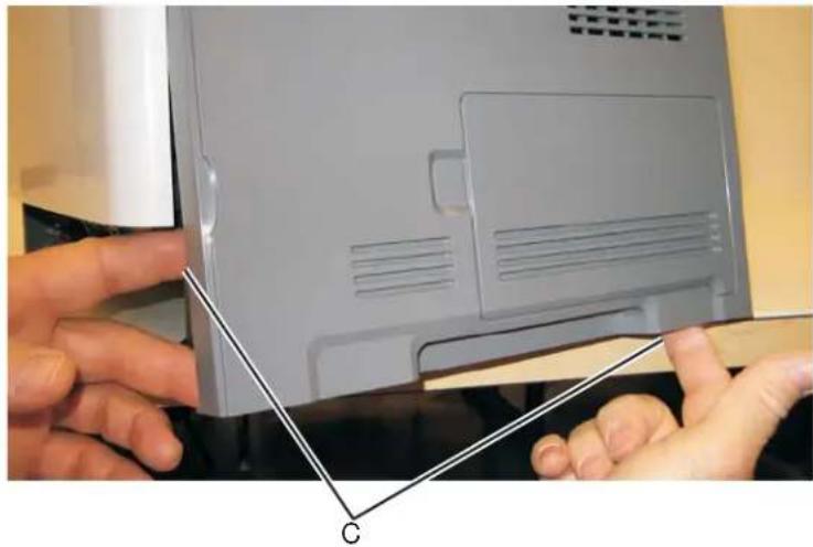 DELL 3330dn - Right side cover assembly removal - 3