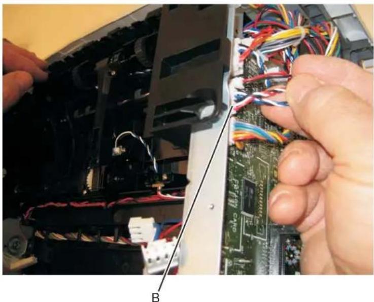 DELL 3330dn - Paper input and duplex sensor assembly removal - 2
