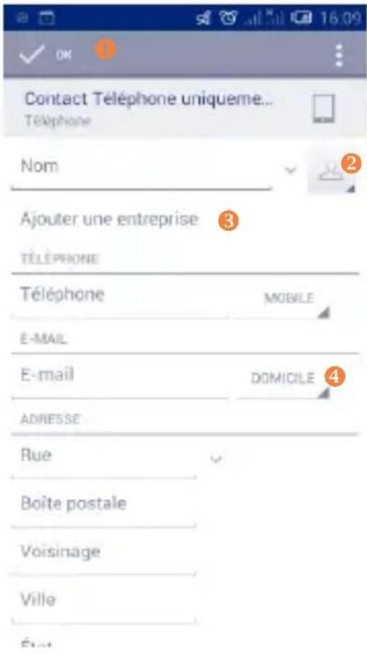 ALCATEL One Touch Idol 6030 - Ajouter un contact - 1