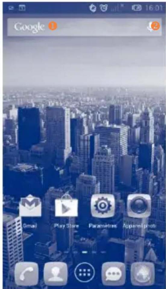 ALCATEL One Touch Idol 6030 - Barre de recherche - 1