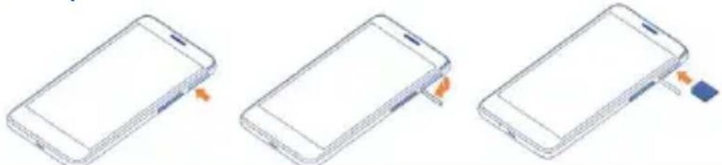 ALCATEL One Touch Idol 6030 - Insérer ou extraire la carte SIM - 1
