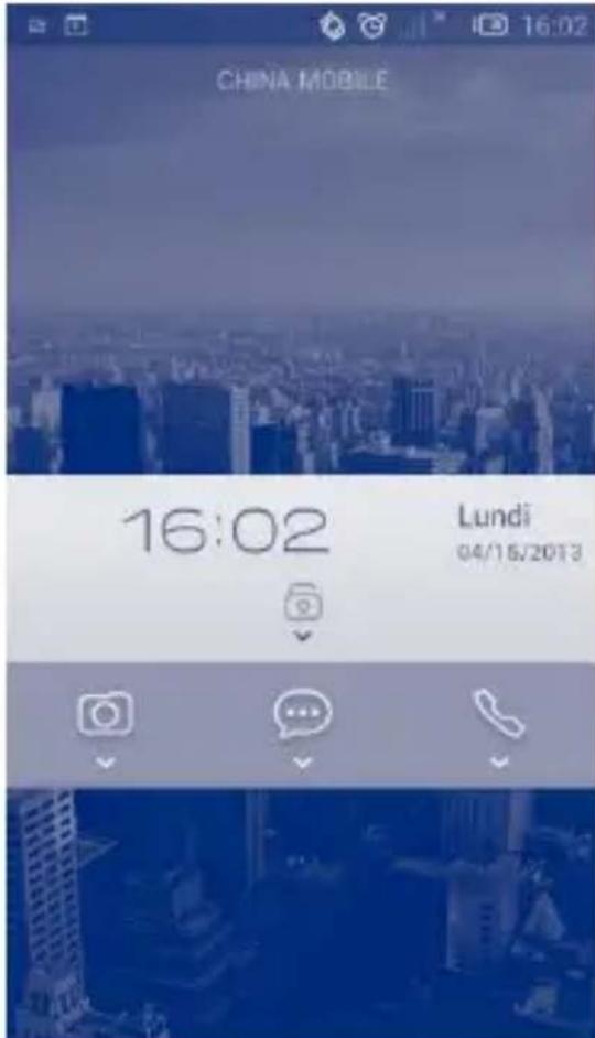 ALCATEL One Touch Idol 6030 - Pour déverrouiller l'écran du téléphone - 1
