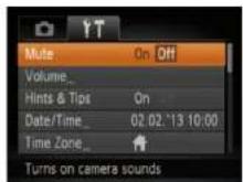 CANON Ixus 140 - Choose a tab. - 1