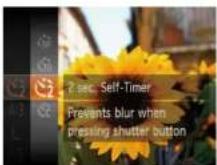 CANON Ixus 140 - Using the Self-Timer to Avoid Camera Shake - 1