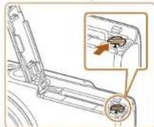 CANON Ixus 140 - Removing the Battery and Memory Card - 1