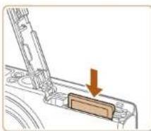 CANON Ixus 140 - Remove the battery. - 2