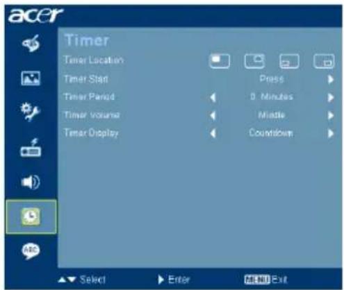 ACER P7500 - Timer - 1