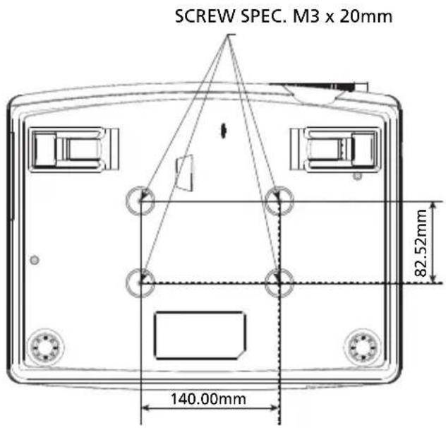 ACER P7500 - Ceiling Mount Installation - 9