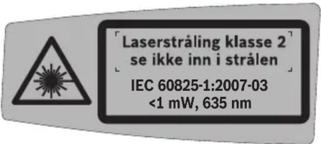 BOSCH GTL 3 Professional - Sikkerhetsinformasjon - 2