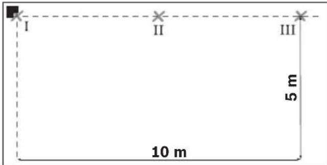 BOSCH GTL 3 Professional - Verificarea preciziei unghiului dintre liniile laser emise în unghi de 0° și de 45° - 1
