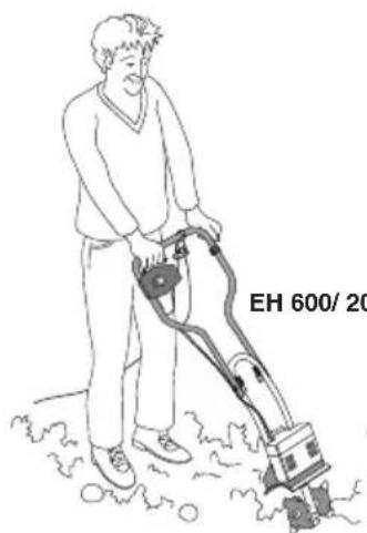 GARDENA EH 600/36 - Bodemfrees starten - 2