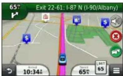 GARMIN nüvi 3590 - Following an Automobile Route - 1