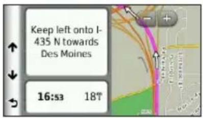 GARMIN nüvi 2495 - Viewing the Next Turn - 1