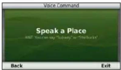 GARMIN nüvi 2495 - Starting a Route Using Voice Command - 1