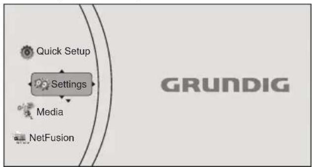 GRUNDIG GBP 6100 - Navigieren in den Menüs - 1