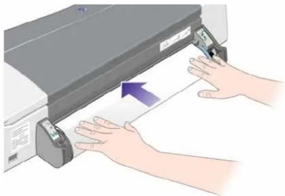 HP Designjet 111 - Chargement d'un rouleau de papier - 2